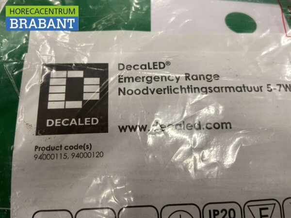 Eclairage de secours Eclairage de sortie de secours Eclairage de secours 230V Batterie Horeca Shop – Image 3