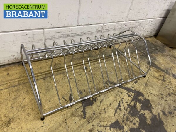 Porte-bouteilles en acier inoxydable 12 bouteilles de sauce 70 cm Restauration – Image 4