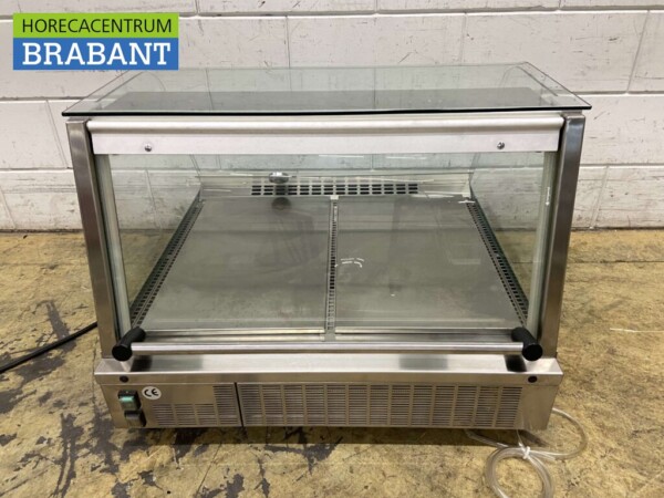 Acier inoxydable CB Vitrine de comptoir Vitrine de comptoir 75 cm 230V Horeca – Image 4