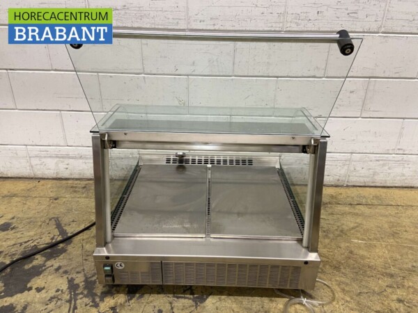 Acier inoxydable CB Vitrine de comptoir Vitrine de comptoir 75 cm 230V Horeca – Image 5