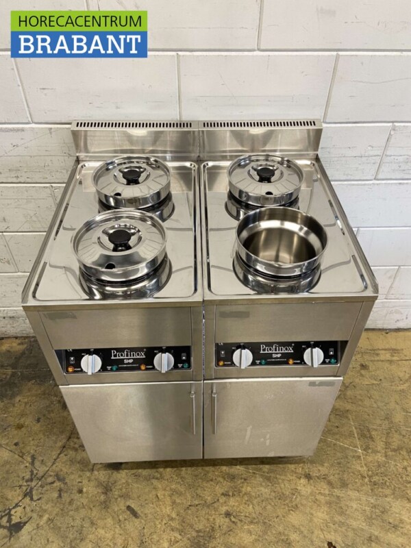 Acier inoxydable Profinox Hot Pot Hot Pot bain marie 4 x 4,2 litres 2 x 230V Horeca – Image 2