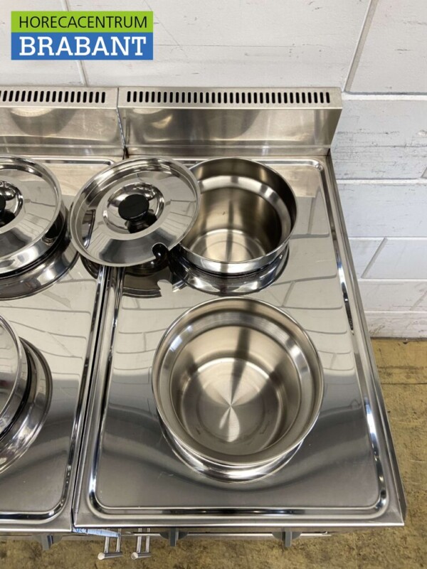 Acier inoxydable Profinox Hot Pot Hot Pot bain marie 4 x 4,2 litres 2 x 230V Horeca – Image 6