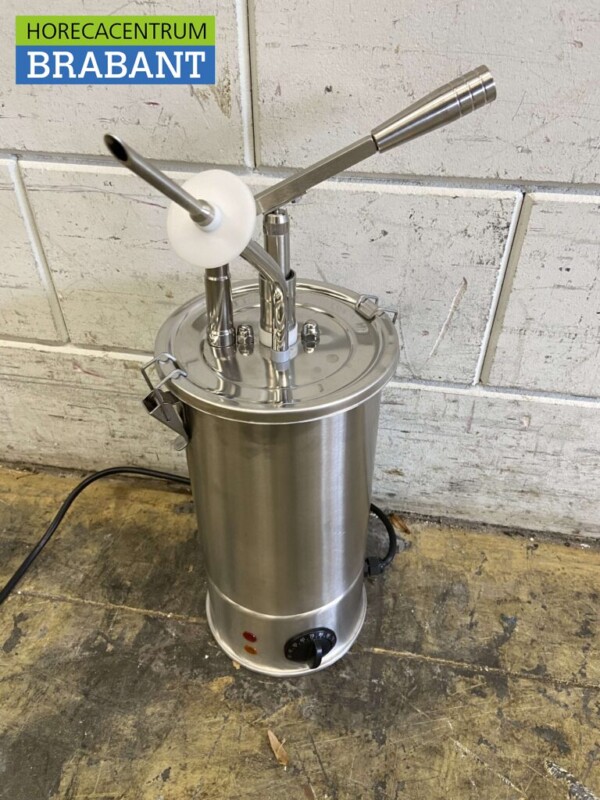 GGG Acier inoxydable Distributeur de sauce chauffée Pompe à sauce Pompe à chocolat 3 litres 230V Horeca