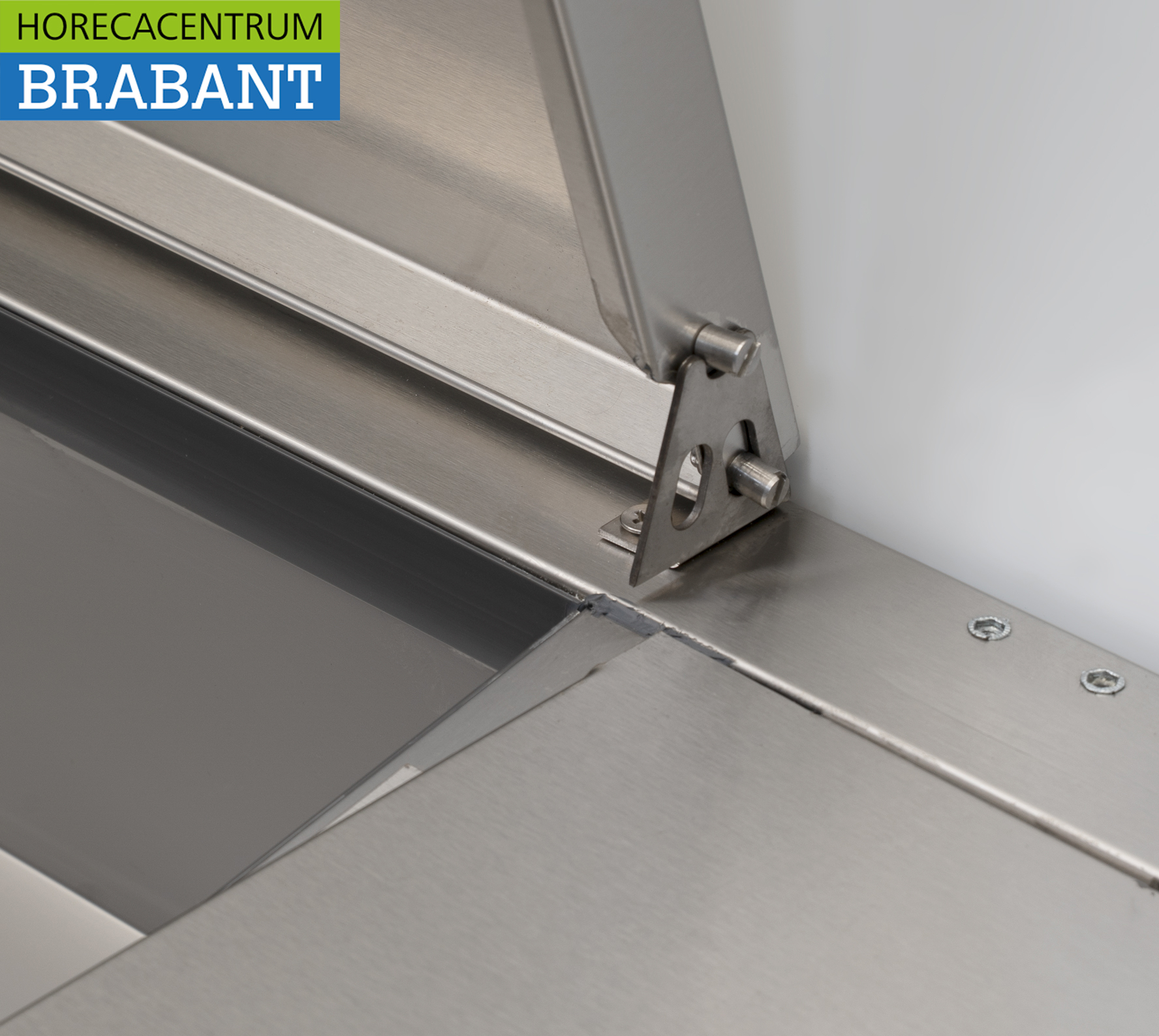 HCB inox Vitrine de comptoir Vitrine de comptoir saladière 8 x 1/4 GN 160 cm Horeca – Image 5