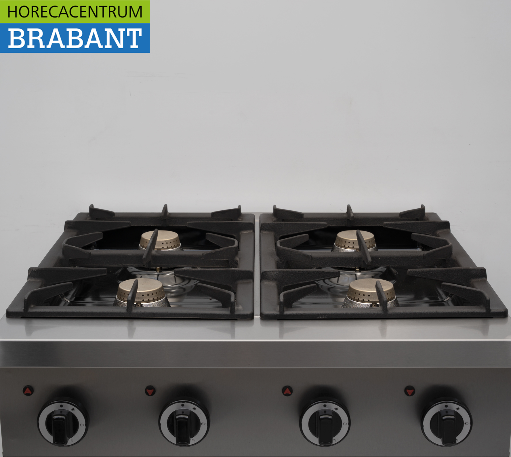 HCB acier inoxydable Cuisinière à gaz 4 brûleurs Série 700 70 cm 24 kW Horeca – Image 6