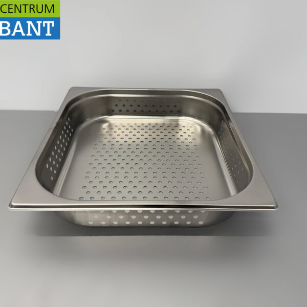 Bac Gastronorm perforé en acier inoxydable Bac GN Bac 2/3 GN Profondeur 100 mm Horeca