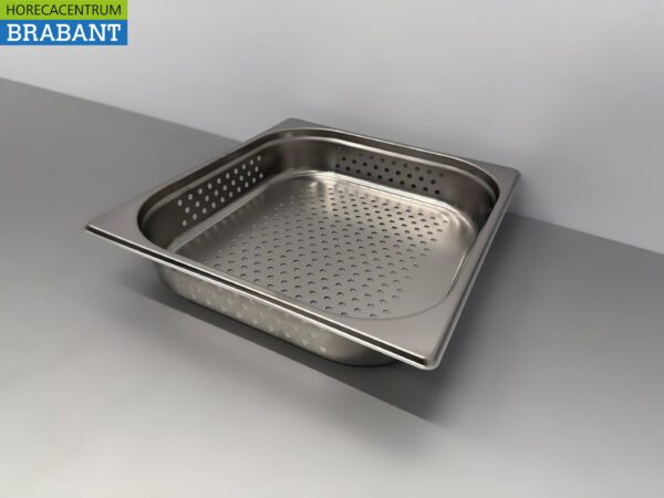 Bac Gastronorm perforé en acier inoxydable Bac GN Bac 2/3 GN Profondeur 100 mm Horeca – Image 3
