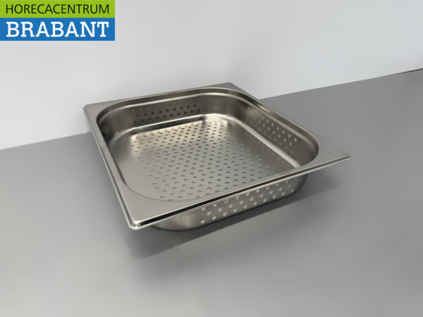 Bac Gastronorm perforé en acier inoxydable Bac GN Bac 2/3 GN Profondeur 100 mm Horeca – Image 2