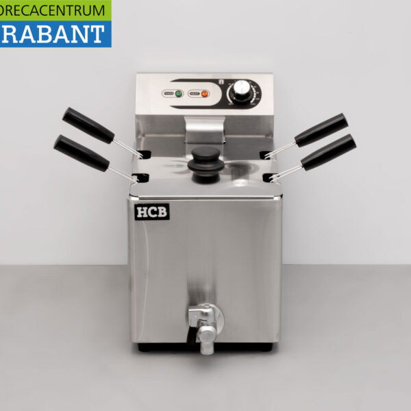 HCB Acier inoxydable Cuiseur de pâtes électrique Pâtes 8 litres 4 paniers 230V Horeca