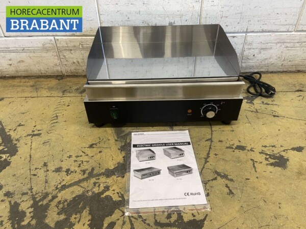 Plateau grill en acier inoxydable chromé 55 cm 230V Horeca – Image 2