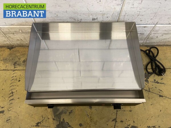 Plateau grill en acier inoxydable chromé 55 cm 230V Horeca – Image 3