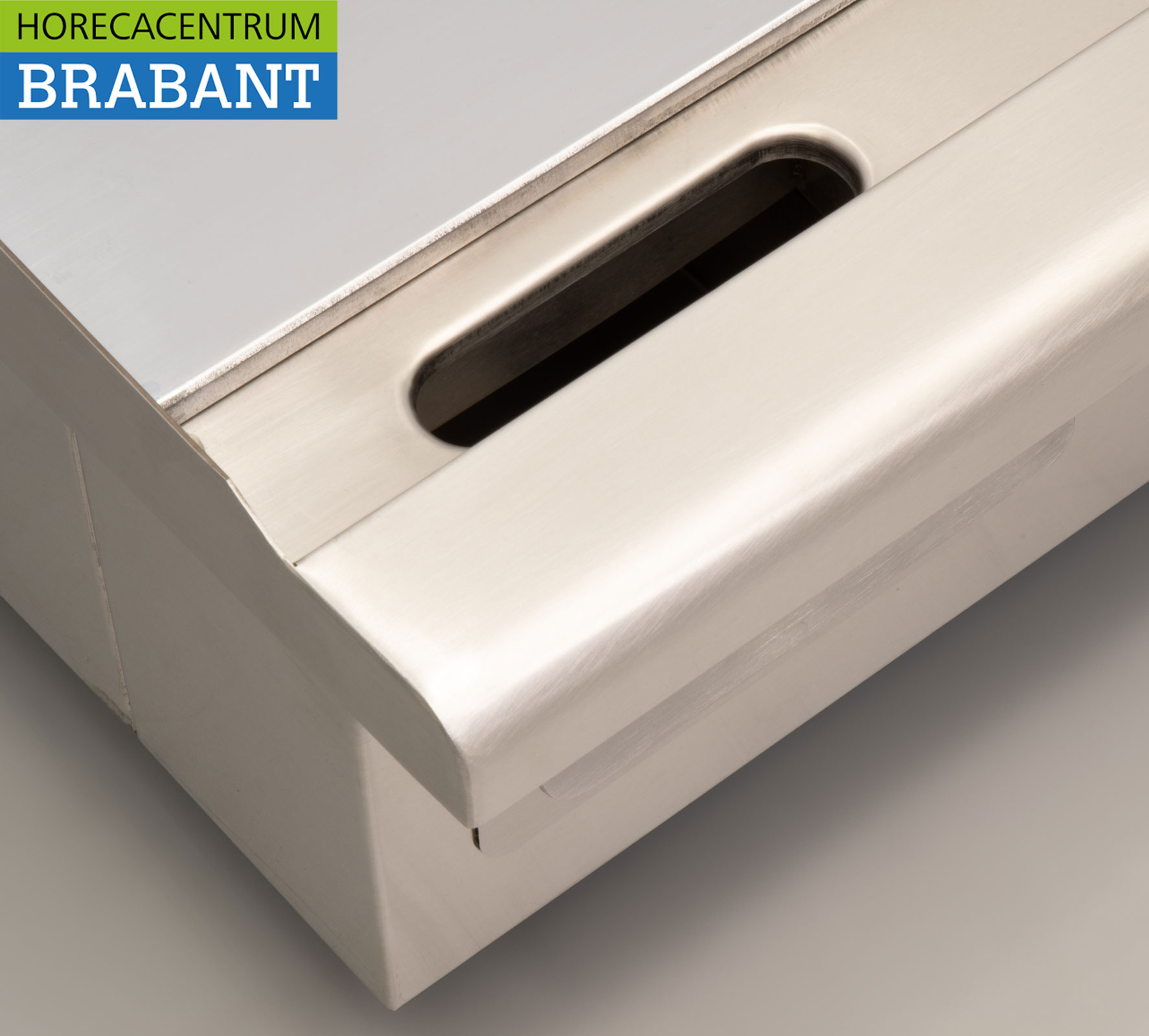 HCB Acier inoxydable Plaque de gril miroir Chrome Plaque de gril 55 cm 230V Horeca – Image 5