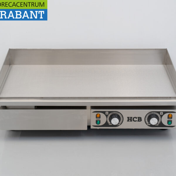 Plaque de cuisson lisse en acier inoxydable HCB, 73 cm, 2 x 230 V, pour la restauration