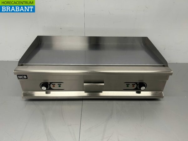 Plaque de cuisson HCB en acier inoxydable Plaque de cuisson chromée 100 cm 400V Horeca