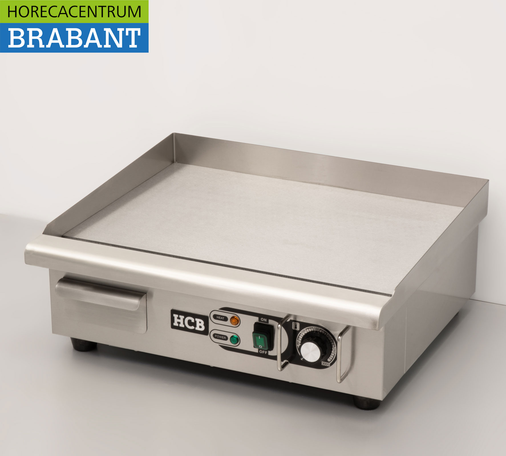 HCB Acier inoxydable Plaque de gril lisse 55 cm 230V Horeca – Image 2