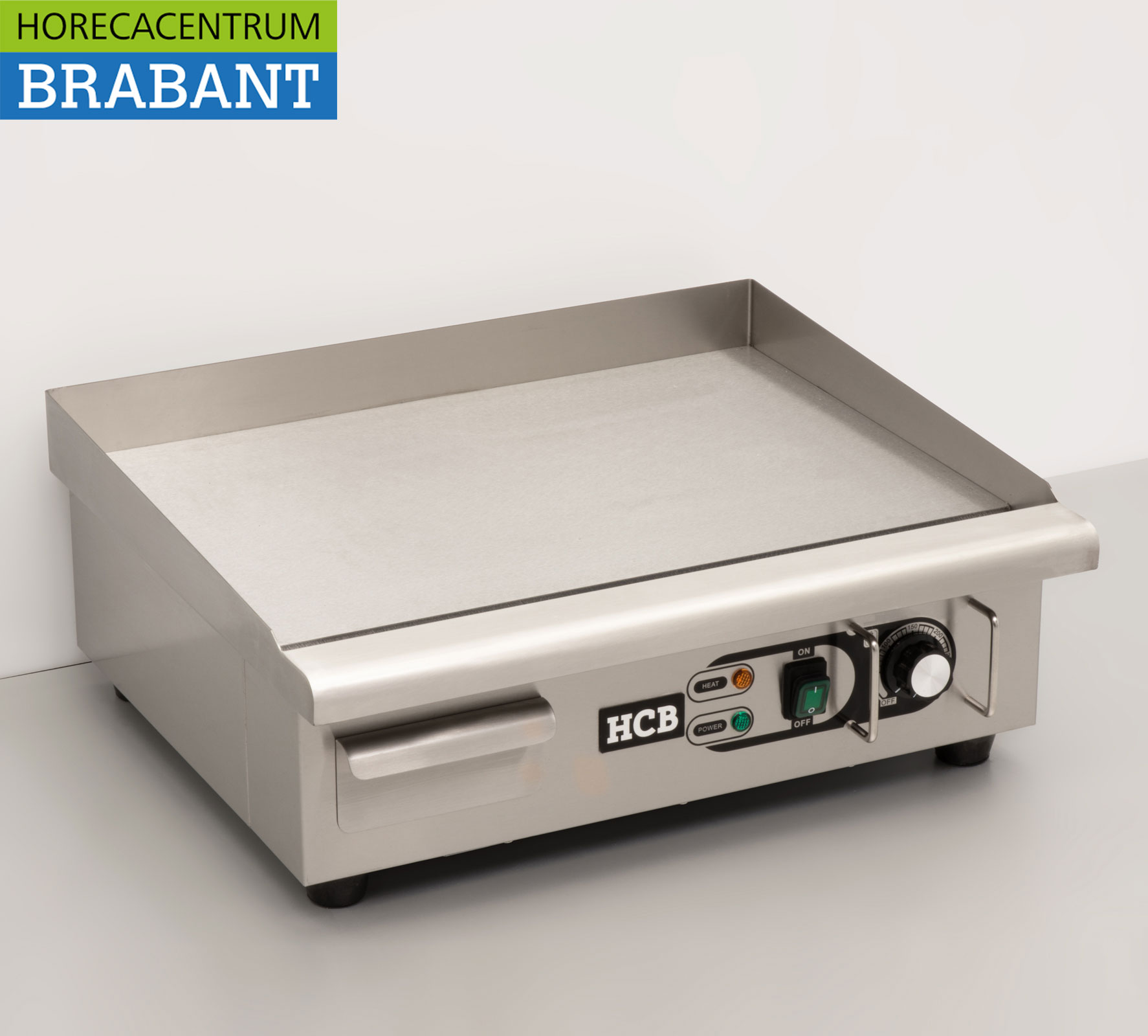 HCB Acier inoxydable Plaque de gril lisse 55 cm 230V Horeca – Image 3