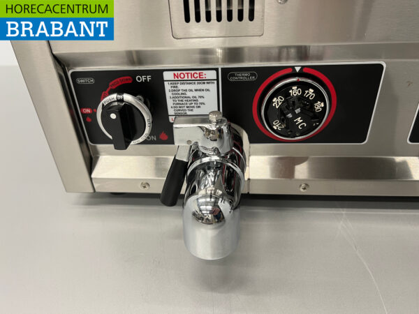 Friteuse double en acier inoxydable 2 x 21 litres PROPAAN gas Catering – Image 8