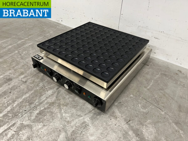 Acier inoxydable Poffertjesplaat Poffertjes baking tray 100 dops 230V Horeca – Image 2