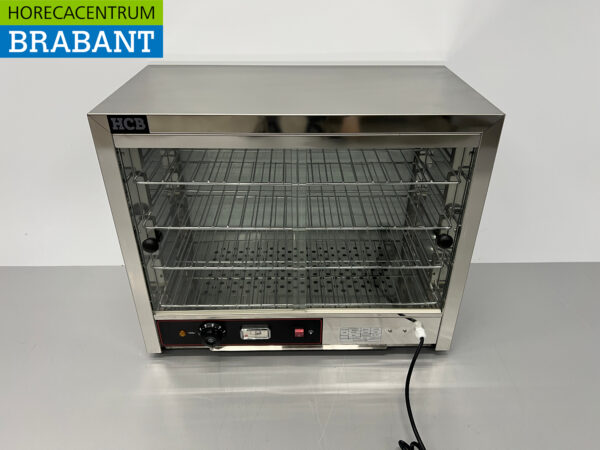 HCB vitrine chauffante en acier inoxydable armoire chauffante 64 cm 230V Horeca