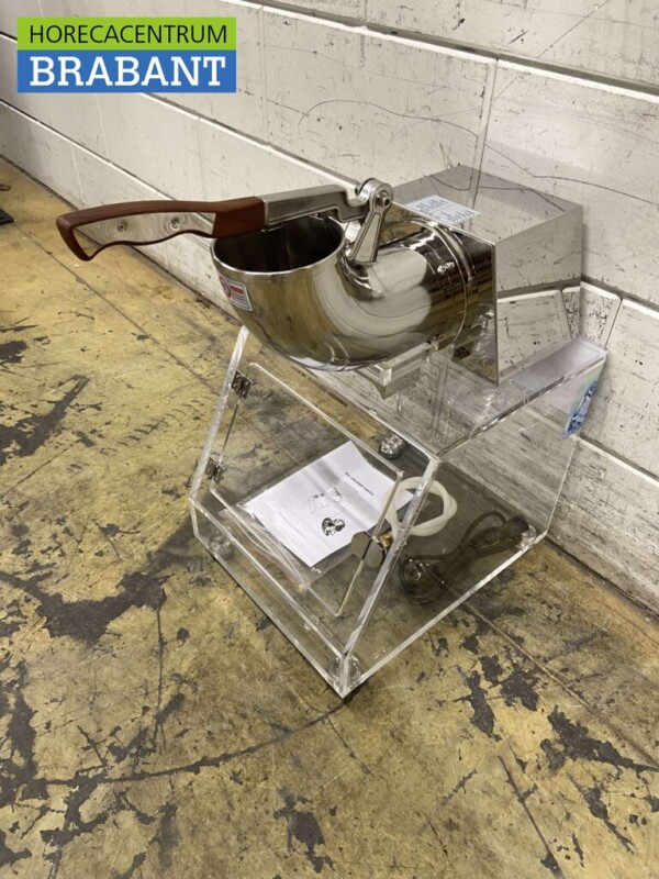 Broyeur à glace chromé Broyeur à glace en plexiglas bunker 20 kg par heure 230V Horeca – Image 3