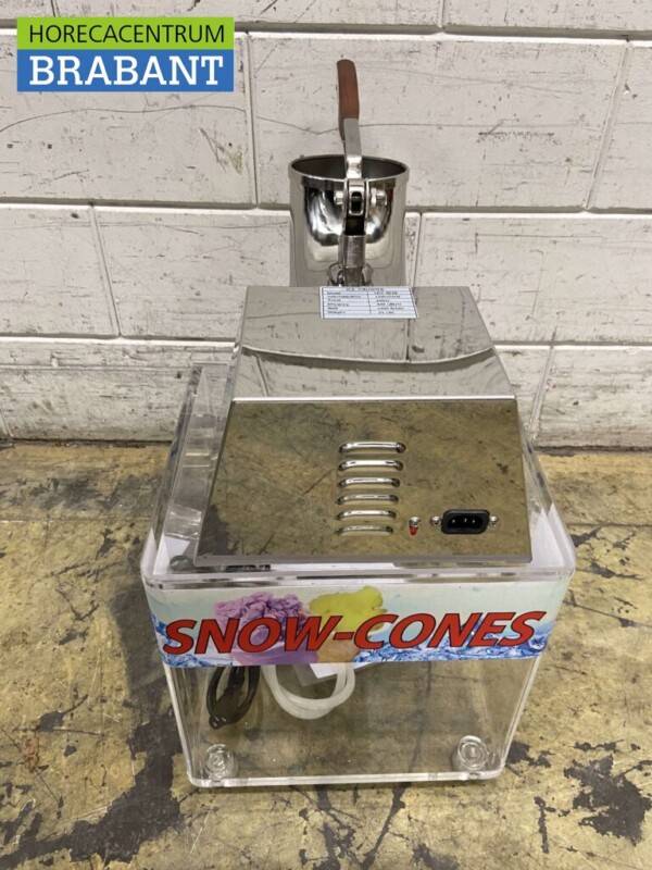 Broyeur à glace chromé Broyeur à glace en plexiglas bunker 20 kg par heure 230V Horeca – Image 5