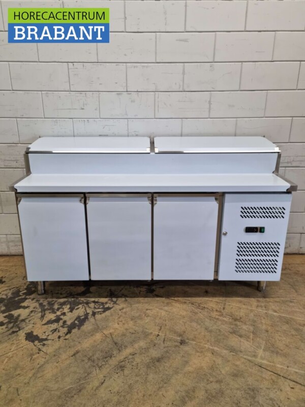 Saladette Saladiere en acier inoxydable Établi réfrigéré 179,5 cm 230V Horeca