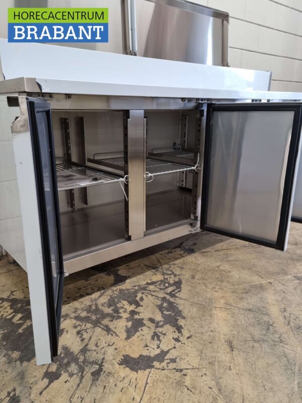 Saladette Saladiere en acier inoxydable Établi réfrigéré 179,5 cm 230V Horeca – Image 6