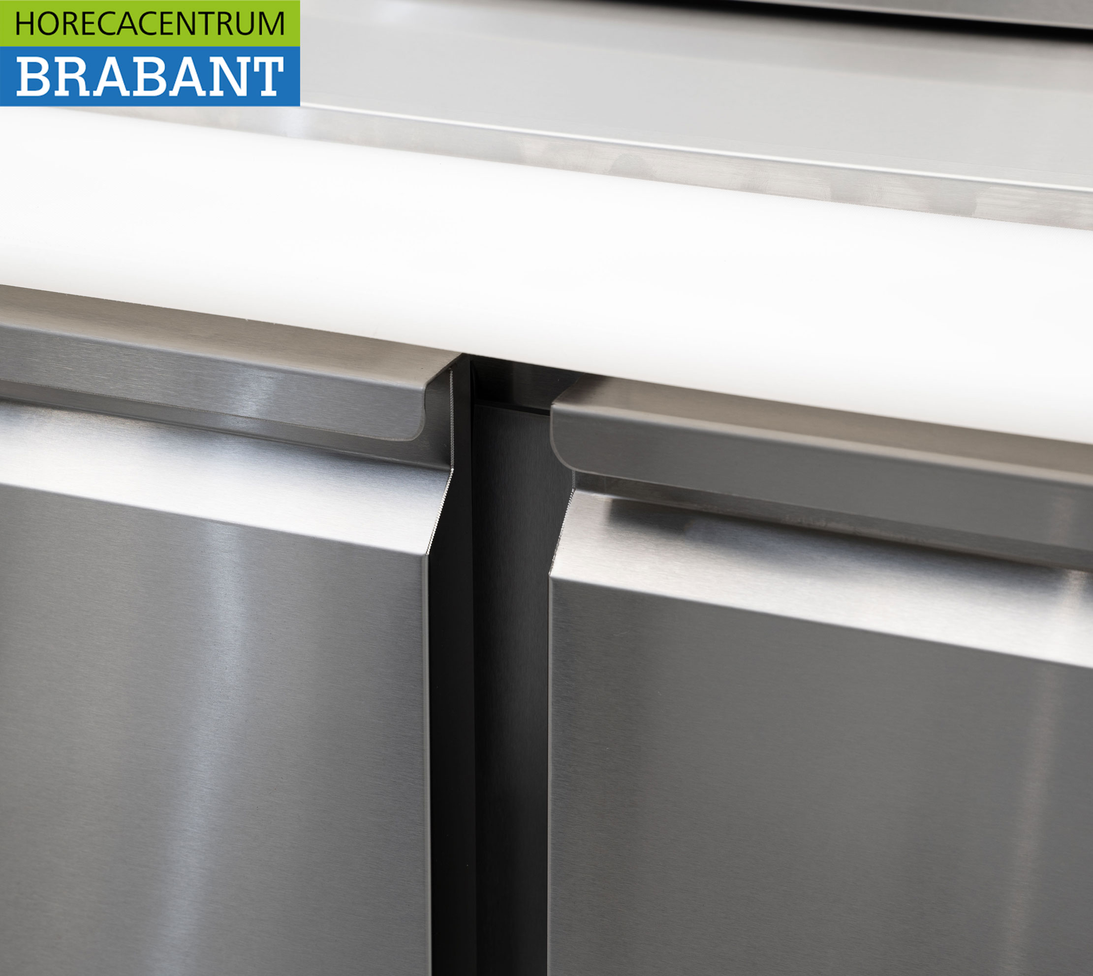 HCB inox Saladette Réfrigérée Comptoir 2 portes 1/1 GN 90 cm 230V Horeca – Image 12