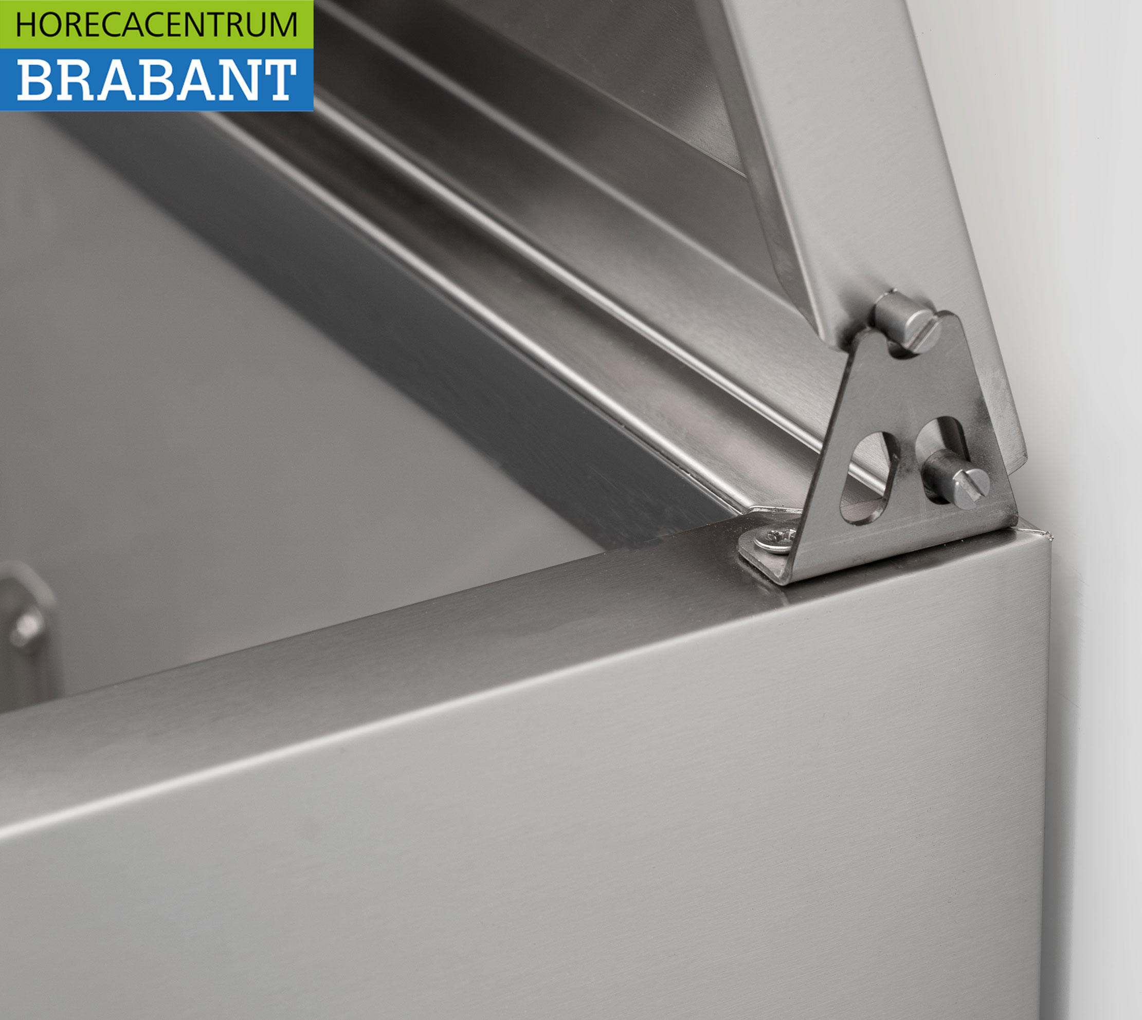 HCB inox Saladette Réfrigérée Comptoir 2 portes 1/1 GN 90 cm 230V Horeca – Image 7