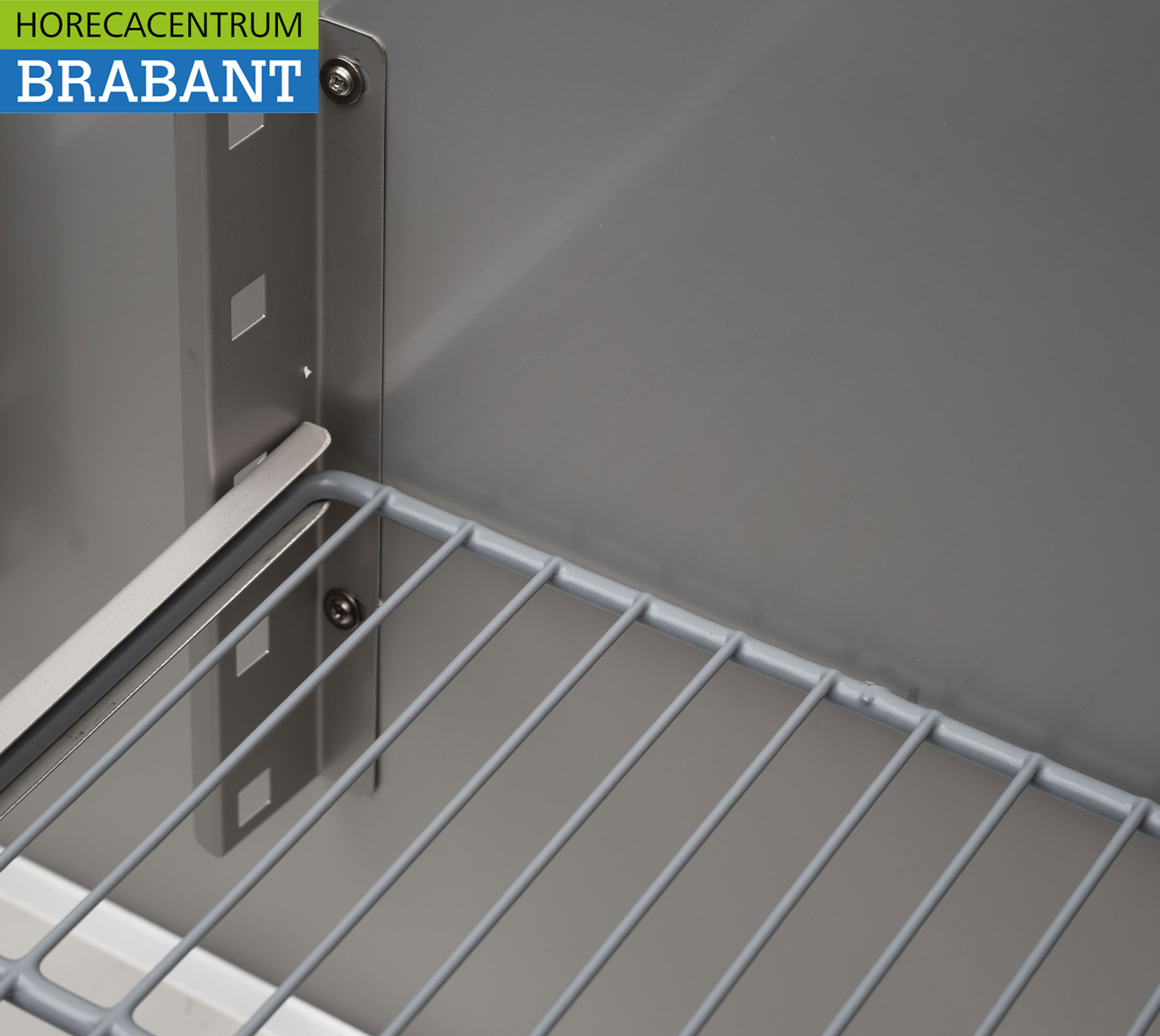 HCB inox Saladette Réfrigérée Comptoir 2 portes 1/1 GN 90 cm 230V Horeca – Image 9