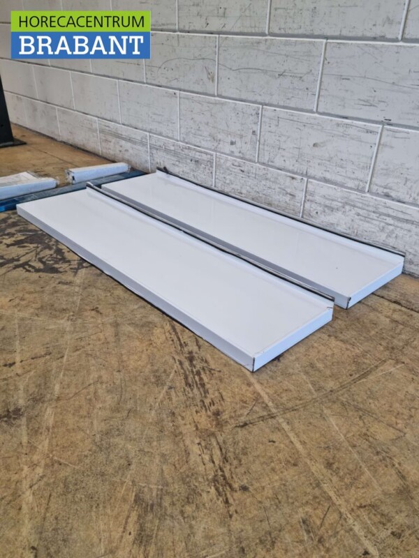 Étagère double en acier inoxydable 120 x 30 cm Horeca – Image 2