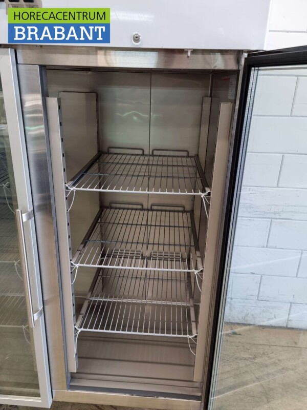Acier inoxydable Congélateur double porte 2 portes en verre Congélateur 1300 litres 230V Horeca – Image 5