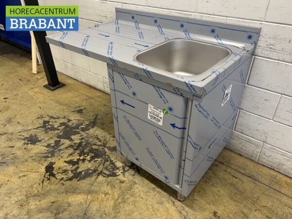 Évier en acier inoxydable Évier à porte rabattable 120 cm Horeca – Image 2