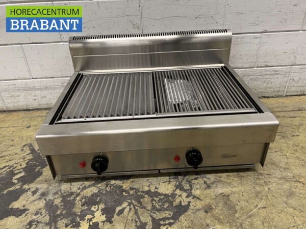 Gril à gaz Parker en acier inoxydable Gril GAS 82 cm Horeca
