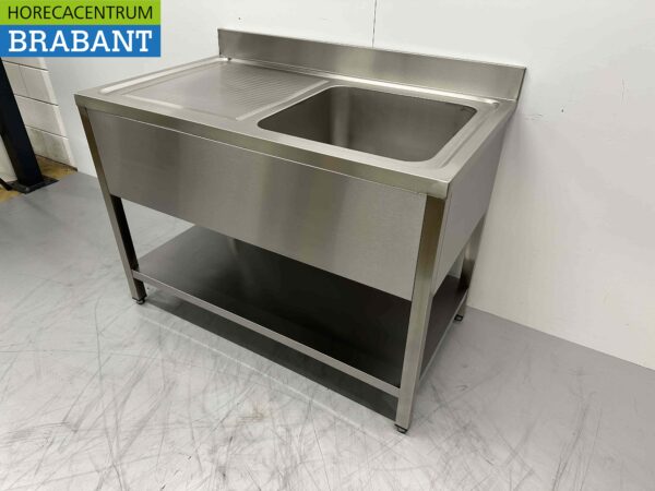 Evier en acier inoxydable Premium-line Modèle soudé 120 cm Horeca – Image 2