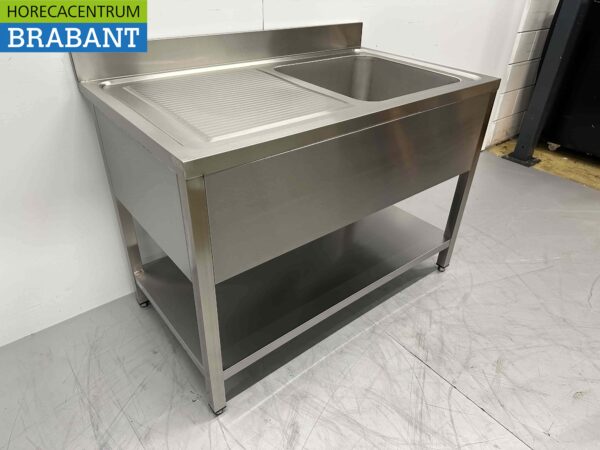 Evier en acier inoxydable Premium-line Modèle soudé 120 cm Horeca – Image 3