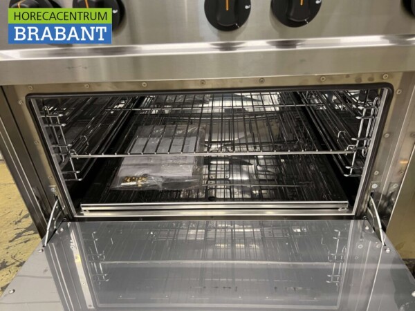 Plaque de cuisson à gaz Giga 6 feux en acier inoxydable avec four électrique 100 cm GAS/400V Horeca – Image 5