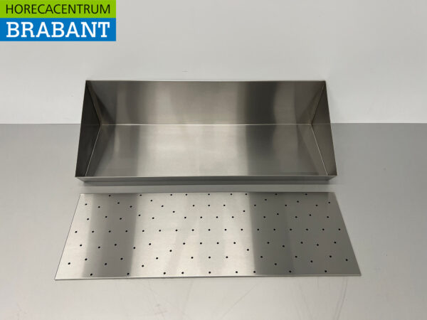 Plateau à frites en acier inoxydable Chips Premium-line 80 cm Cafétéria Restauration – Image 5
