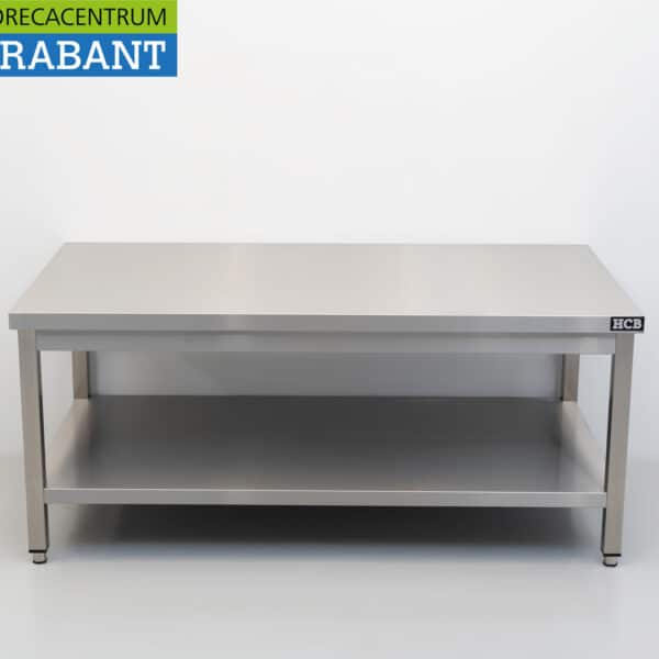 Table de travail HCB en acier inoxydable, gamme Premium, 140 x 70 x 60 cm, secteur de la restauration