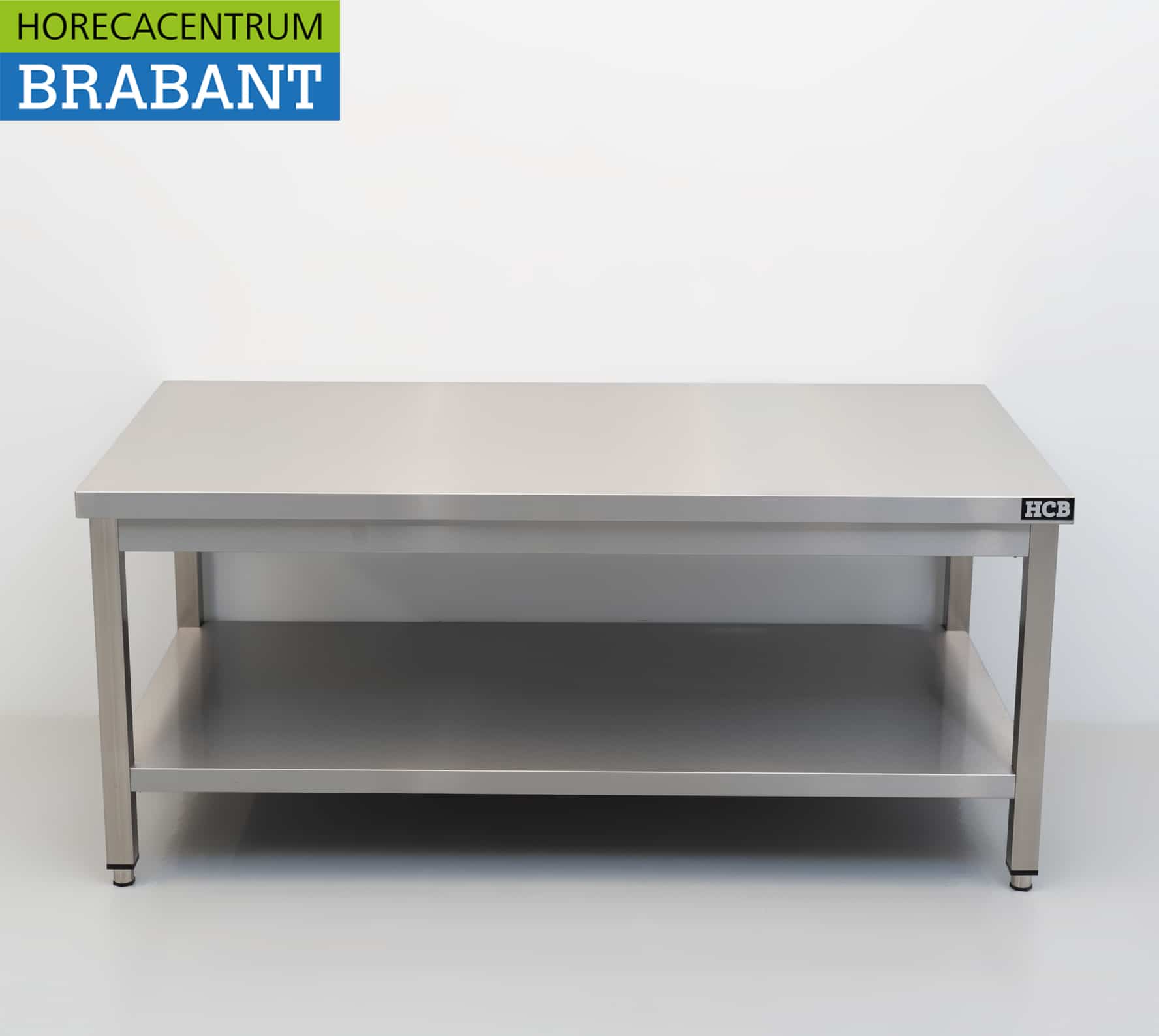 Table de travail HCB en acier inoxydable, gamme Premium, 140 x 70 x 60 cm, secteur de la restauration