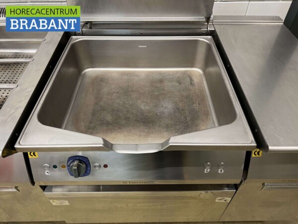 Acier inoxydable Electrolux Ligne de cuisson Double friteuse Bain marie Friteuse 440 cm GAS Restauration – Image 5