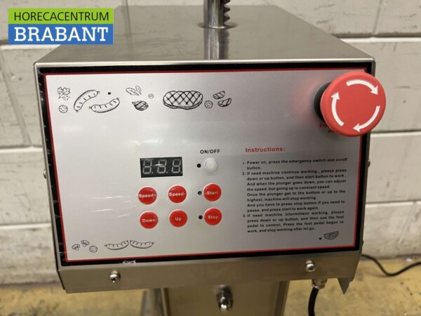Acier inoxydable Remplisseur de saucisses électrique 12 litres 230V Boucherie – Image 4