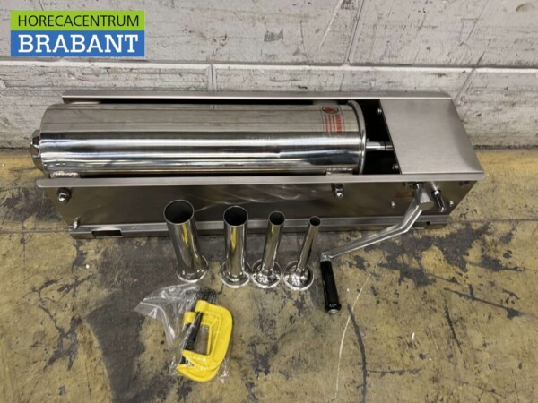 Acier inoxydable Bouchon de boîte à farce horizontal Remplisseur de saucisses 7 litres Restauration Boucherie – Image 2