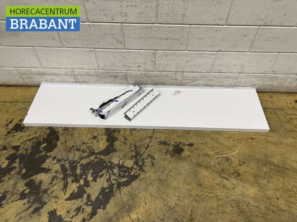 Etagère murale en acier inoxydable 180 x 40 cm Horeca – Image 2