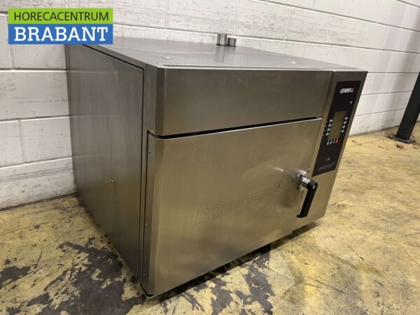 Four Leventi Booster en acier inoxydable avec fonction micro-ondes Four à air chaud 4 x 60/40 cm 400V Horeca – Image 3