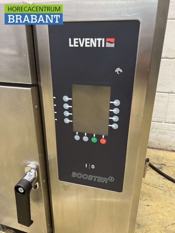 Four Leventi Booster en acier inoxydable avec fonction micro-ondes Four à air chaud 4 x 60/40 cm 400V Horeca – Image 4