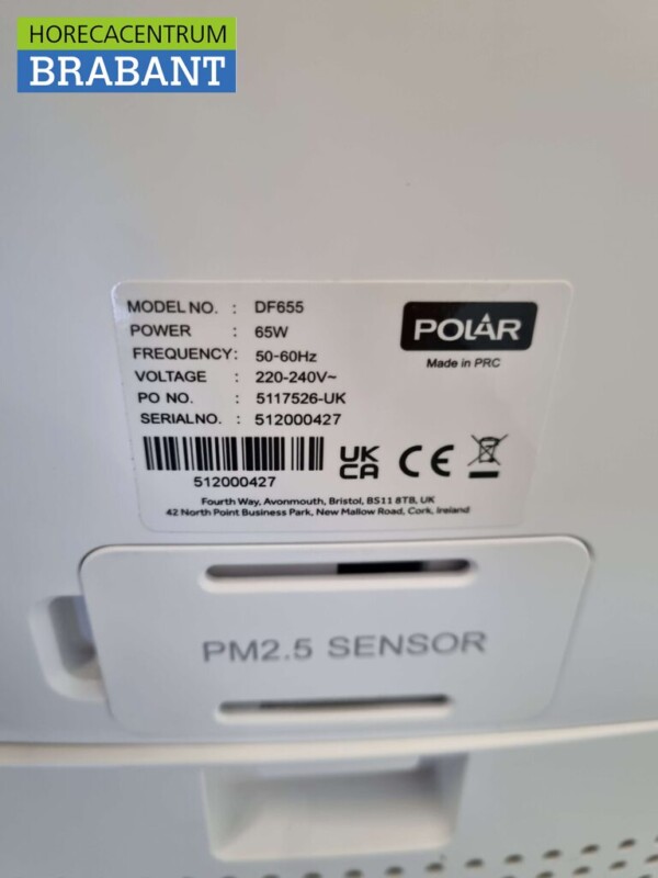 Polar DF655 Purificateur d'air avec filtre HEPA, lampe UVC et ioniseur 60 m2 230V – Image 4
