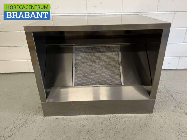 Hotte aspirante en acier inoxydable Hotte aspirante avec filtre à lamelles 100 x 80 cm Modèle de boîte Horeca