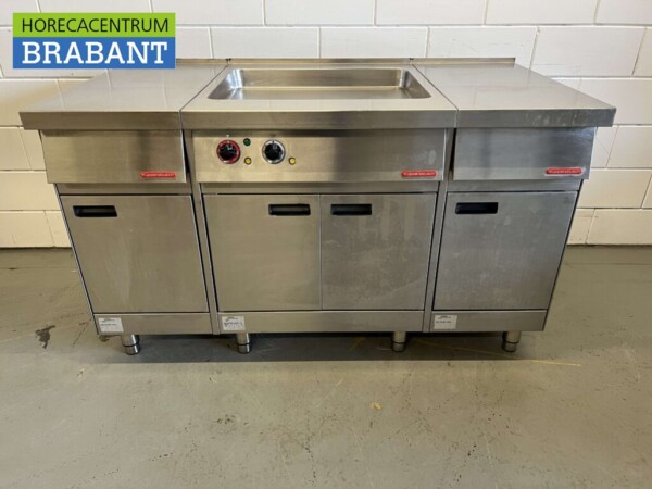 Acier inoxydable Kuppersbusch Multikoker Multicooker Rôtissoire Rôtissoire 150 cm 400V Horeca