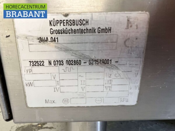 Acier inoxydable Kuppersbusch Multikoker Multicooker Rôtissoire Rôtissoire 150 cm 400V Horeca – Image 9